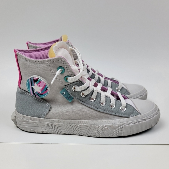 Converse Chuck Taylor All Star Marbled Patch Hi Top Shoes 9 - Picture 2 of 13